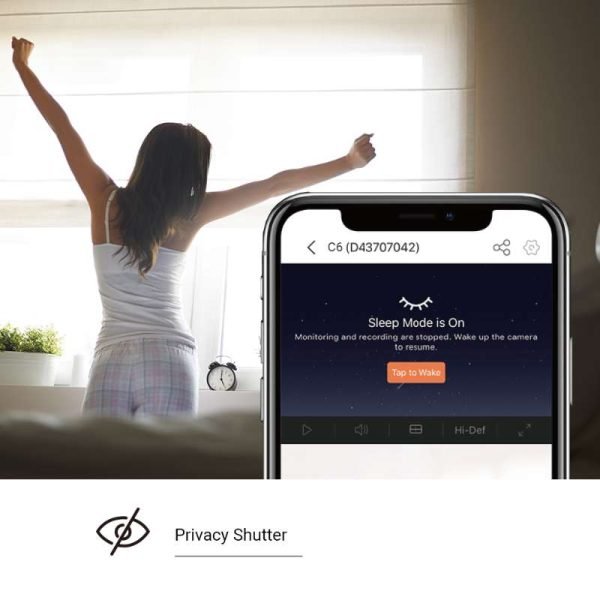 EZVIZ C6 2K Smart Home PT Camera with Motion Tracking Pan/Tilt - 图片 6