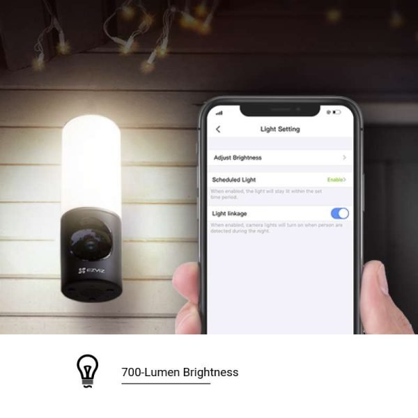 EZVIZ LC3 Smart WIFI Camera and Security Wall Light 4MP 2K IP65 Two-Way Talk - 图片 7