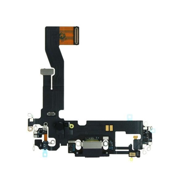 For Apple iPhone 12 / 12 Pro Replacement Charging Port Flex (Black)