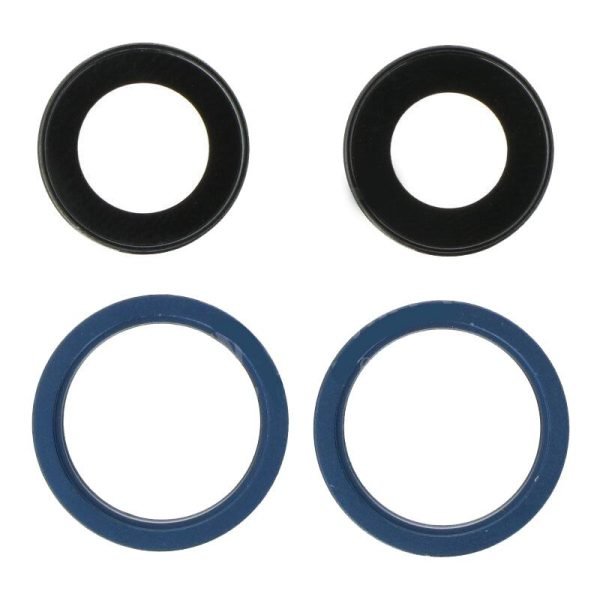 For Apple iPhone 13 / 13 Mini Replacement Camera Lens With Bezel (Blue)