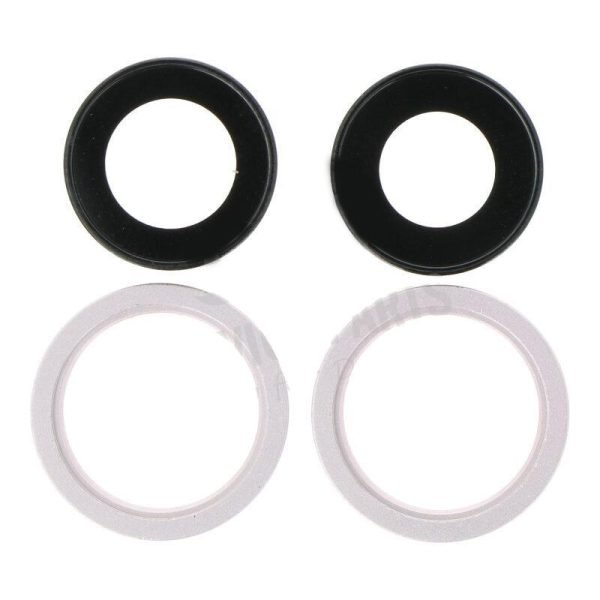 For Apple iPhone 13 / 13 Mini Replacement Camera Lens With Bezel (Pink)