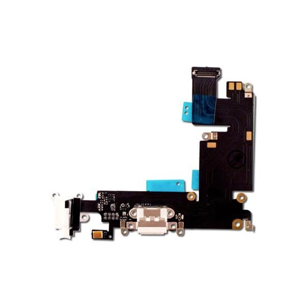 For Apple iPhone 6 Plus Replacement Charging Port. Headphone Jack & Microphone Flex - White