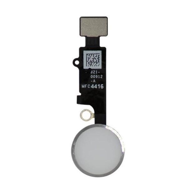 For Apple iPhone 7 / 7 Plus / 8 / 8 Plus / SE2 Home Button - White / Silver (Cosmetic Use)