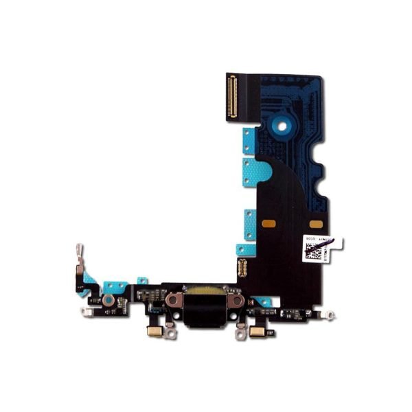 For Apple iPhone 8 / SE2 Replacement Charging Port. Antenna & Microphone Flex - Black (AM)
