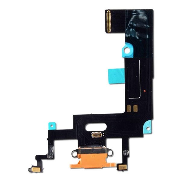 For Apple iPhone XR Replacement Charging Port & Microphone Flex - Coral