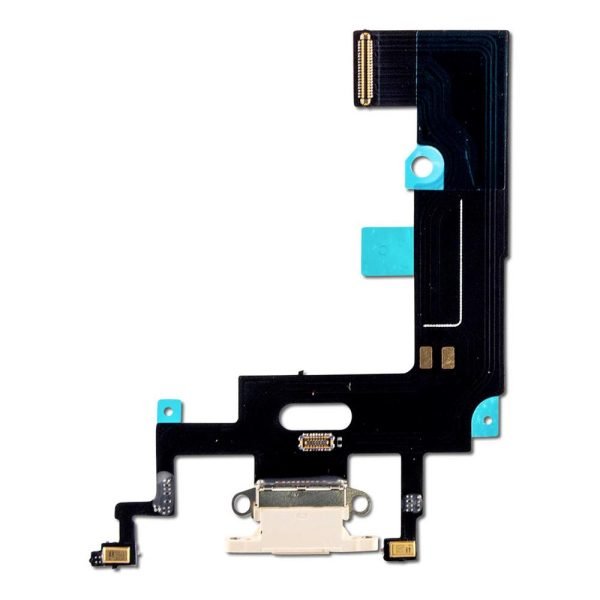 For Apple iPhone XR Replacement Charging Port & Microphone Flex - White