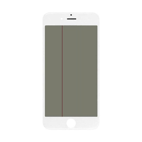 For iPhone 8 Plus White Replacement 6in1 Front Glass with Frame. OCA. Polariser. Ear Mesh and Small Parts