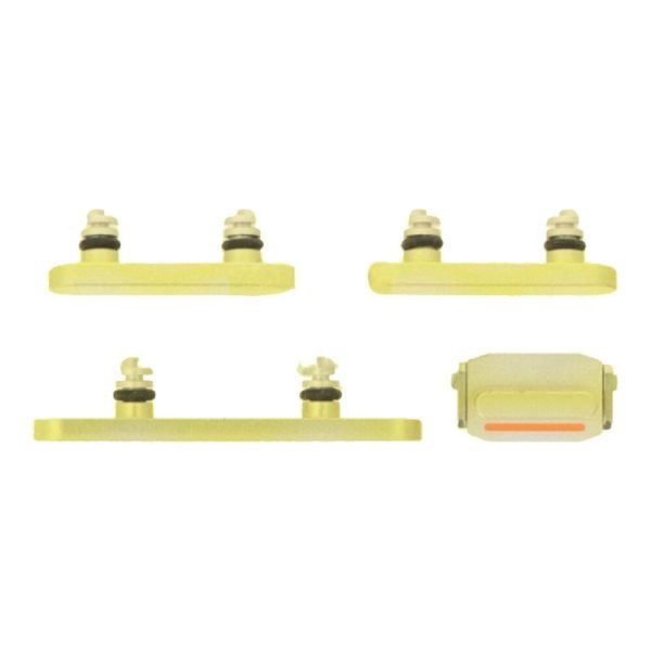 For Apple iPhone 14 / 14 Plus Replacement Power & Volume Buttons (Yellow)