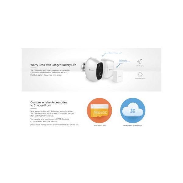 EZVIZ C3A 1080P Battery-Powered Home Security Camera - 图片 4