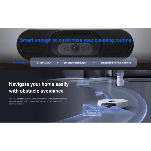 EZVIZ RS2 Robot Vacuum & Mop Combo - 图片 5