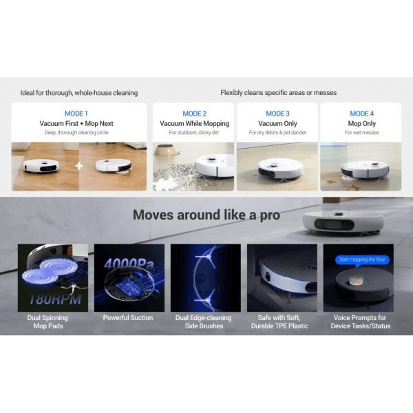 EZVIZ RS2 Robot Vacuum & Mop Combo - 图片 4