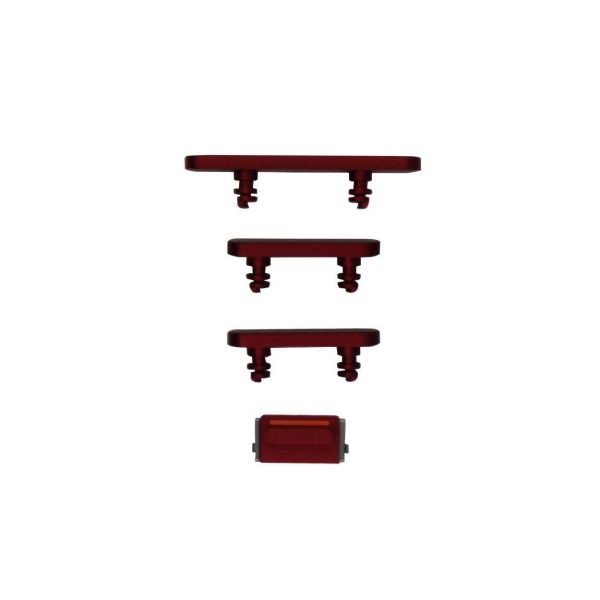 For Apple iPhone 12 / 12 Mini Replacement Replacement Button Set (Power/Volume/Mute) Red