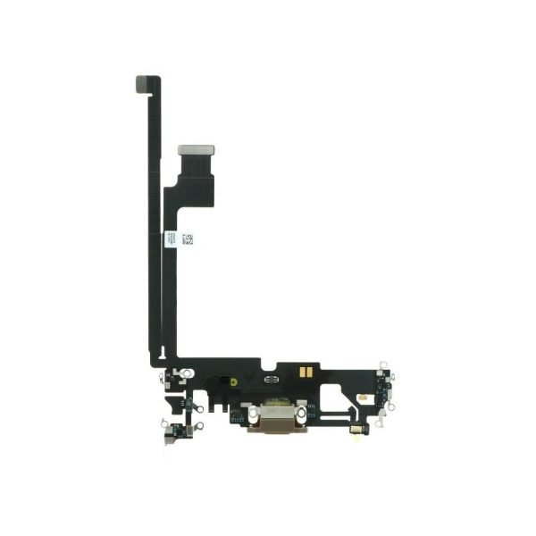 For Apple iPhone 12 Pro Max Replacement Charging Port Flex (Gold)