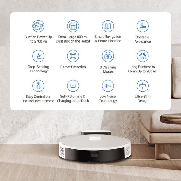 EZVIZ RC3 Robot Vacuum & Mop Combo - 图片 2