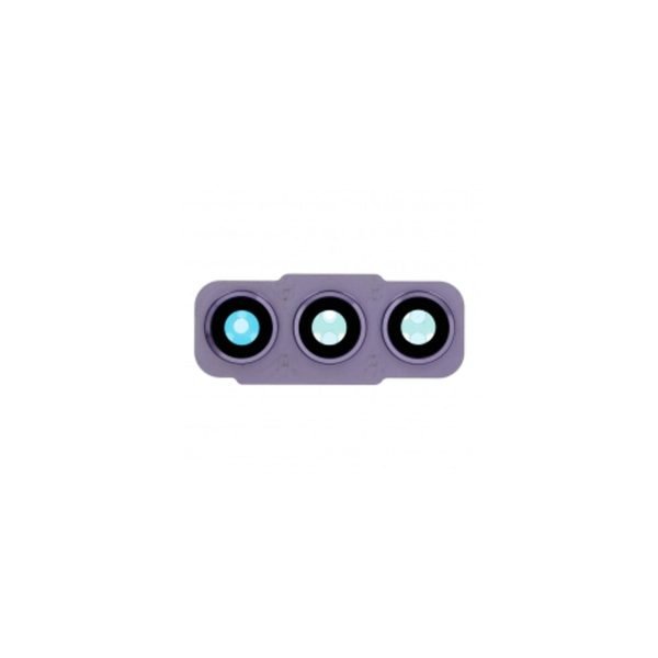 For Samsung Galaxy S21 FE G990 Replacement Rear Camera Lens With Cover Bezel Ring (Lavender)