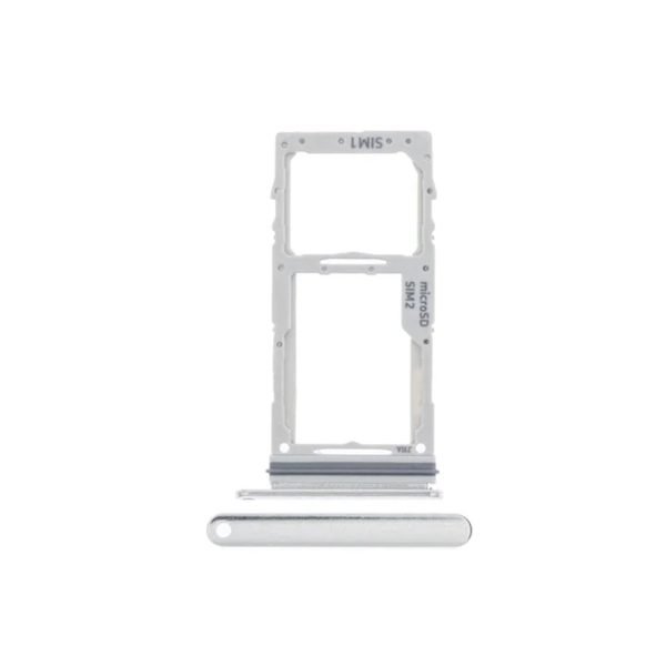 For Samsung Galaxy S10 / S10 Plus Replacement Dual Sim Card Tray (Prism White)