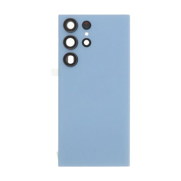 For Samsung Galaxy S23 Ultra S918B Replacement Battery Cover With Lens (Sky Blue)