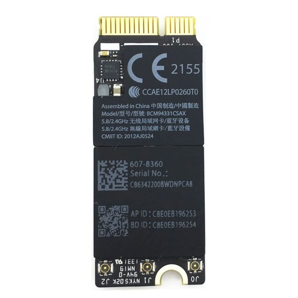 For Apple MacBook Pro 13 Retina A1425 A1398 2013 Replacement Airport Bluetooth WiFi Card - OEM
