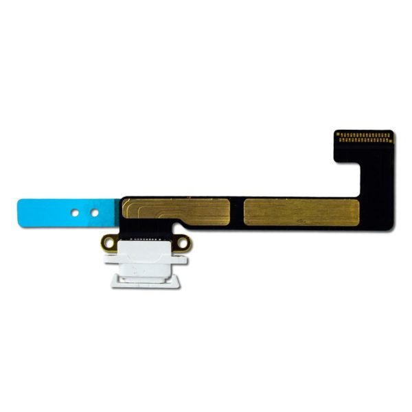 For Apple iPad Mini 2 / Mini 3 Replacement Lightning Charging Port Dock Connector Flex (White)