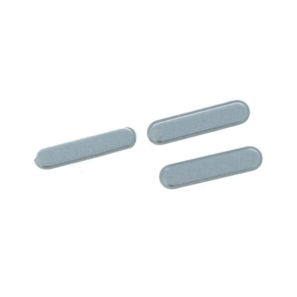 For Apple iPad Mini (2019) / Mini 5 / Pro 9.7 (2016) / Pro 12.9 (2015) / Mini 4 / Air 2 Replacement Power Volume Buttons (Silver)