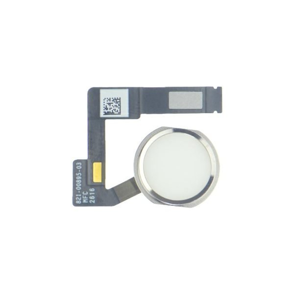 For Apple iPad Pro 12.9 2nd Gen Replacement Home Button Flex (White/Silver)