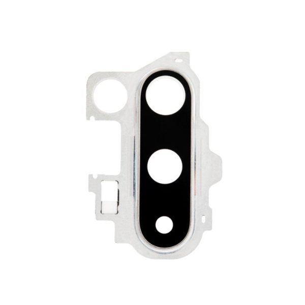 For OnePlus 8 Pro Replacement Rear Camera Lens With Cover Bezel Ring (White)