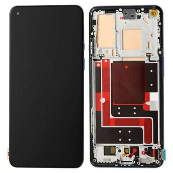 For OnePlus 9 Pro Replacement Touch Screen LCD Assembly With Frame (Black)