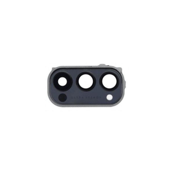 For Oppo Reno4 Pro 5G Replacement Rear Camera Lens With Cover Bezel Ring (Black)