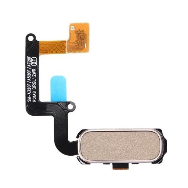 For Samsung A320 / A520 / A720 A3 A5 A7 2017 Replacement Home Button Flex (Gold)