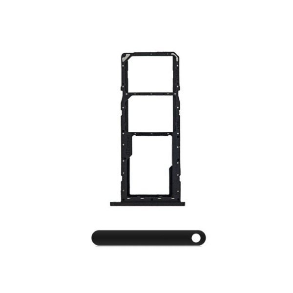 For Samsung Galaxy A01 A015F Replacement Dual Sim Card Tray (Black)