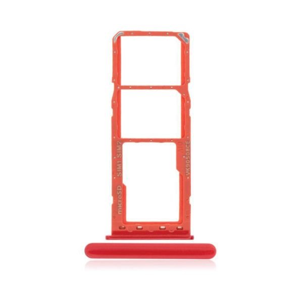 For Samsung Galaxy A10 A105 Replacement Dual Sim Card Tray (Red)