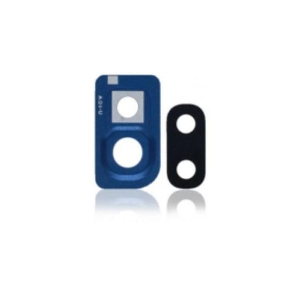 For Samsung Galaxy A10 A105 Replacement Rear Camera Lens With Cover Bezel Ring (Blue)