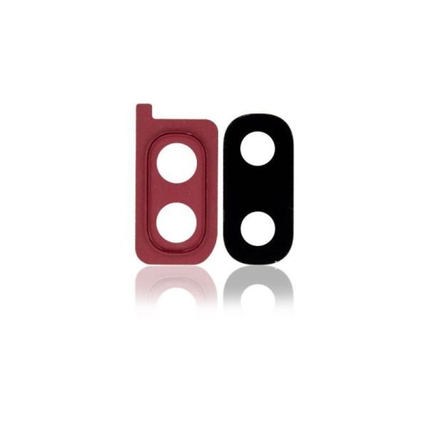 For Samsung Galaxy A20 A205 Replacement Rear Camera Lens And Cover Bezel Ring (Red)