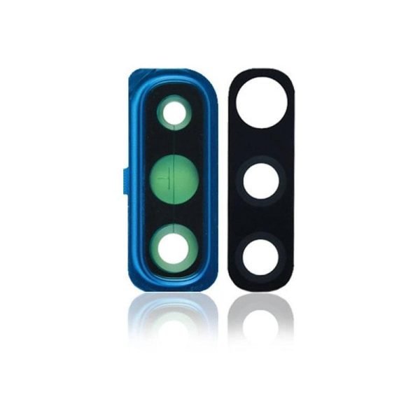 For Samsung Galaxy A50 A505 Replacement Rear Camera Lens With Cover Bezel Ring (Blue)
