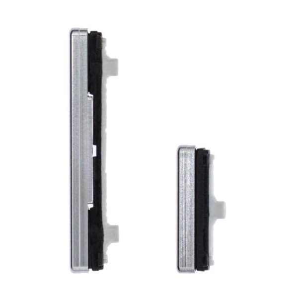 For Samsung Galaxy Note 10 Plus N975F Replacement Power And Volume Hard Buttons (Aura Glow / Silver)