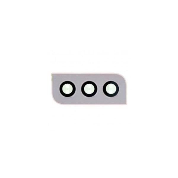 For Samsung Galaxy S22 5G S901B / S22+ S906E Replacement Rear Camera Lens With Cover Bezel Ring (Gold)