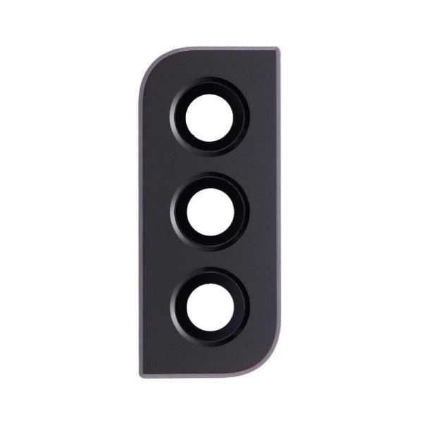 For Samsung Galaxy S22 5G S901B / S22+ S906E Replacement Rear Camera Lens With Cover Bezel Ring (Phantom Black)