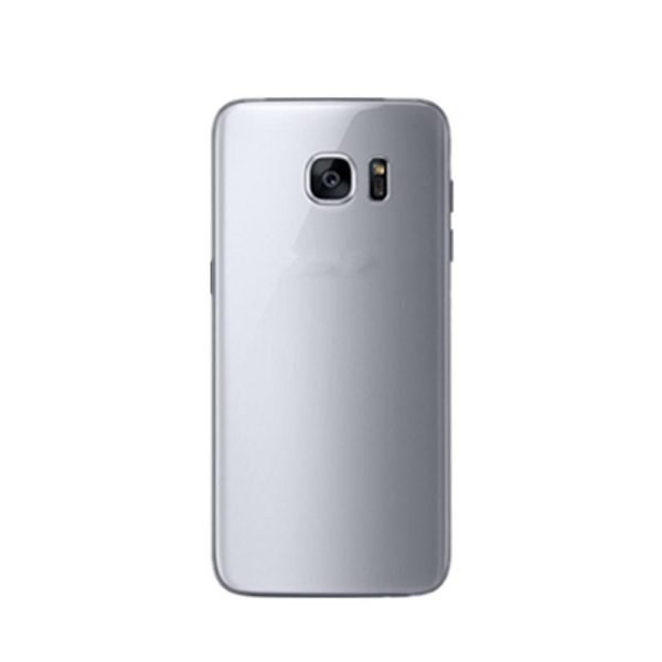 For Samsung Galaxy S7 Replacement Rear Battery Cover inc Camera Lens with Adhesive (Silver)