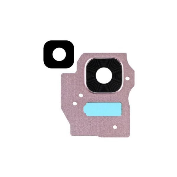 For Samsung Galaxy S8 Plus G955F Replacement Rear Camera Lens With Cover Bezel Ring (Rose Gold)