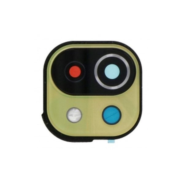For Xiaomi Mi 11 Lite 5G Replacement Rear Camera Lens With Cover Bezel Ring (Yellow)