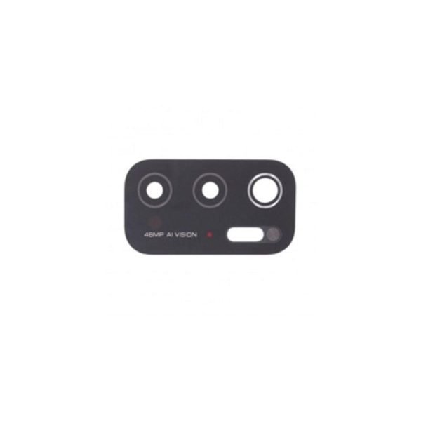 For Xiaomi Poco M3 Pro 5G Replacement Rear Camera Lens With Cover Bezel Ring (Black)
