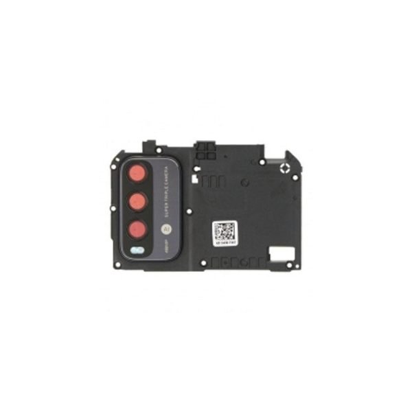For Xiaomi Poco M3 Replacement Rear Camera Lens With Cover Bezel Ring (Black)