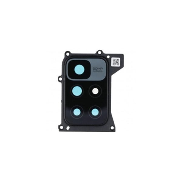 For Xiaomi Redmi 10 Prime Replacement Rear Camera Lens With Cover Bezel Ring (Black)