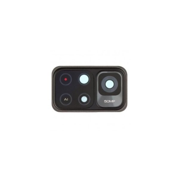 For Xiaomi Redmi Note 11 5G Replacement Rear Camera Lens With Cover Bezel Ring (Black)