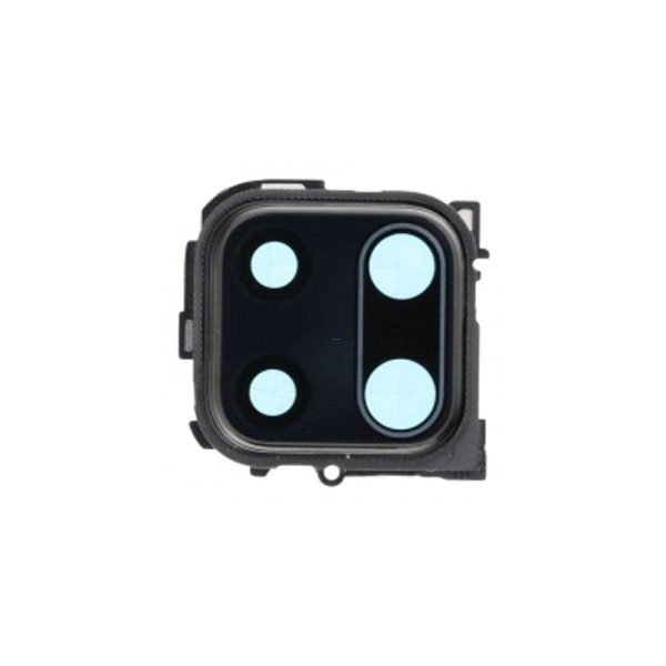 For Xiaomi Redmi Note 9s Replacement Rear Camera Lens With Cover Bezel Ring (Black)