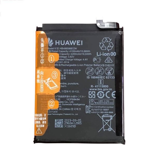 Huawei Mate 30. P40 Lite Replacement Battery HB486586ECW