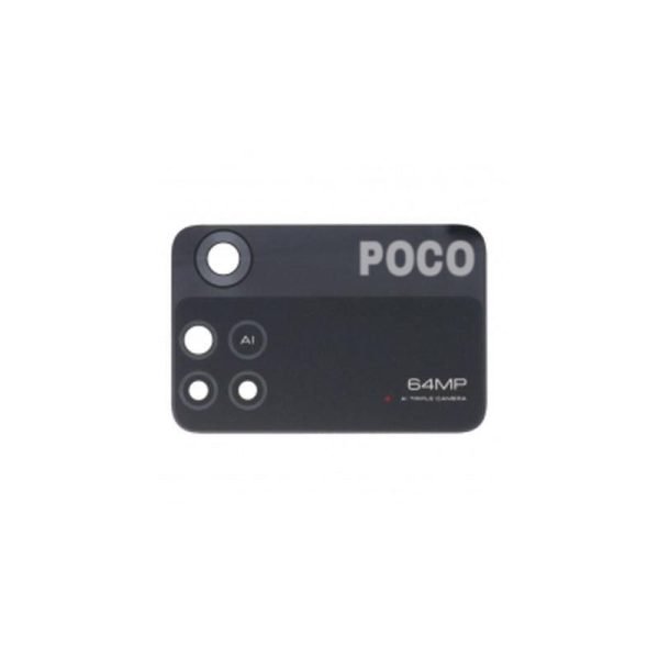 For Xiaomi Poco M4 Pro Replacement Rear Camera Lens (Black)