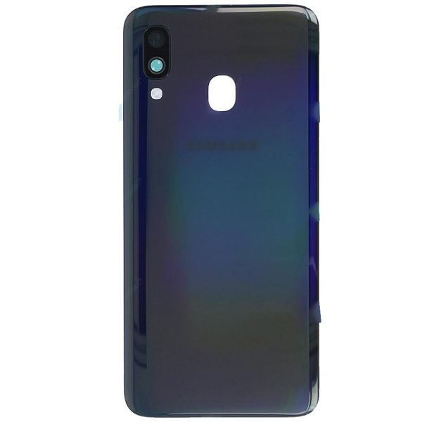 Samsung Galaxy A40 A405 Replacement Rear Battery Cover with Adhesive (Black)