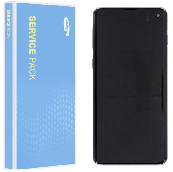 Samsung Galaxy S10 G973 Service Pack Prism Green Full Frame Touch Screen Display GH82-18850E