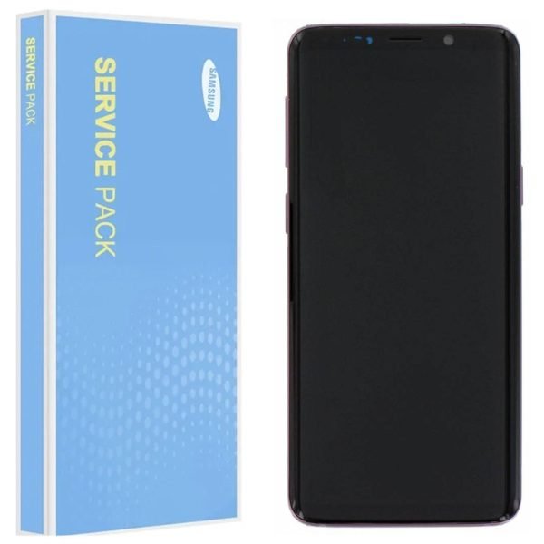 Samsung Galaxy S9 G960F Service Pack Lilac Purple Full Frame Touch Screen Display GH97-21696B